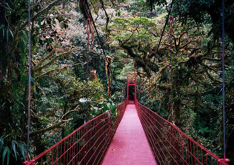 Mae Hong Son villa suspension bridge in north Thailand